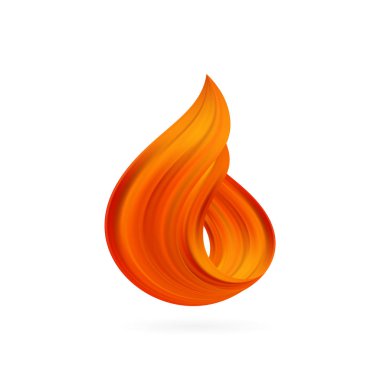 Soyut 3d bükülmüş renk sıvı akış şekli. Boya kontur tasarımı. Ateş alevi.