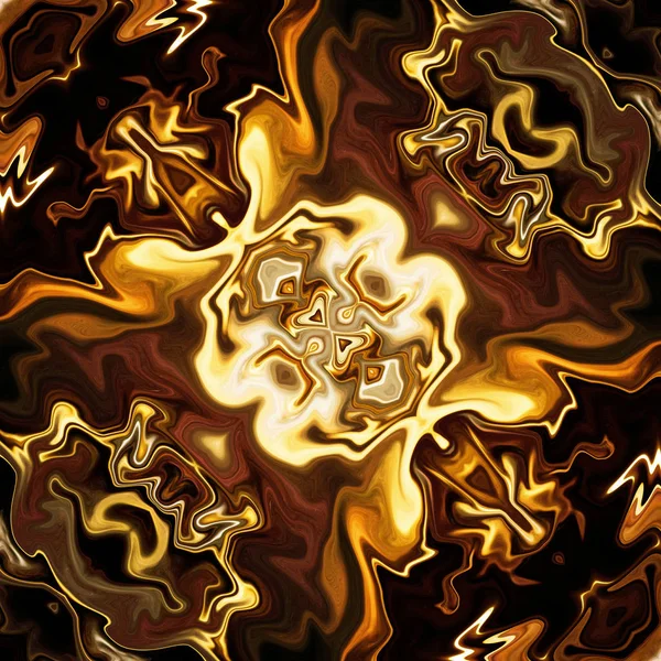 Abstract liquid gold graphic painting background. Back pattern f