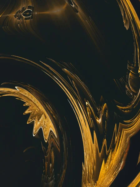 Abstract liquid gold graphic painting background. Back pattern f