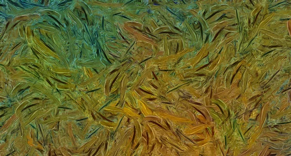 Abstract impressionism painting in Vincent Van Gogh style imitat