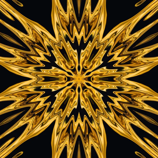 Liquid gold imitation design pattern. Real golden color abstract