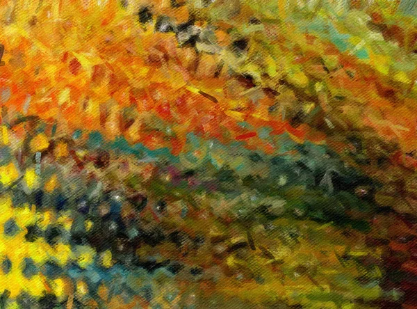 Colorful oil painting abstract art texture with brush strokes. V