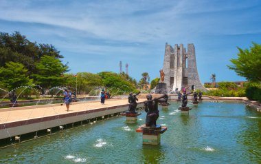Accra, Gana / 1,2018 olabilir: Kwame Nkrumah Memorial Park ve Türbesi