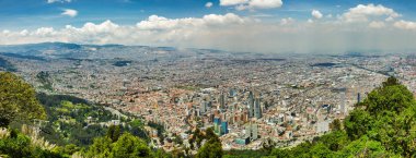 Bogota, Columbia/Mart 15,2018: Şehir merkezinde görünümünü