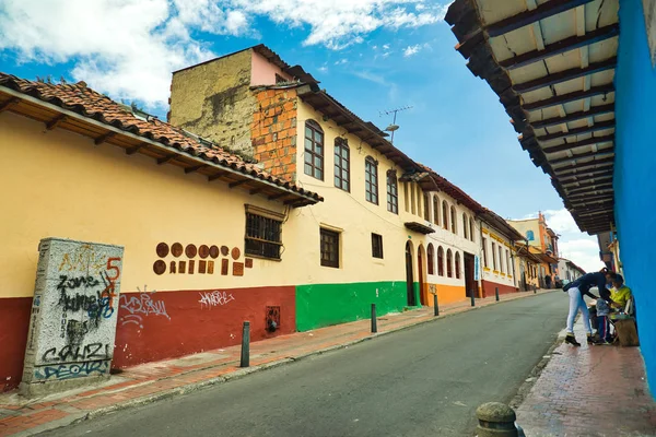 Bogota Columbia March 2018 Street Old City Colonial Style — Stock Photo, Image