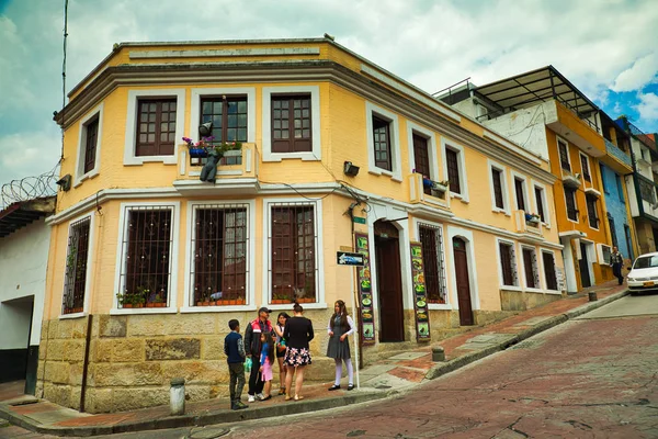 Bogota Columbia Március 2018 Utca Óváros Gyarmati Stílusú — Stock Fotó