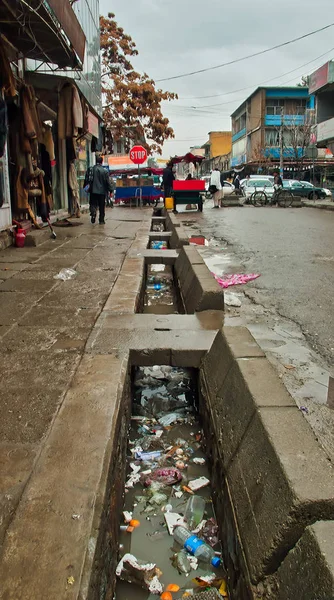 Kabul Afghanistan März 2009 Der Müll Einer Der Zentralen Straßen — Stockfoto