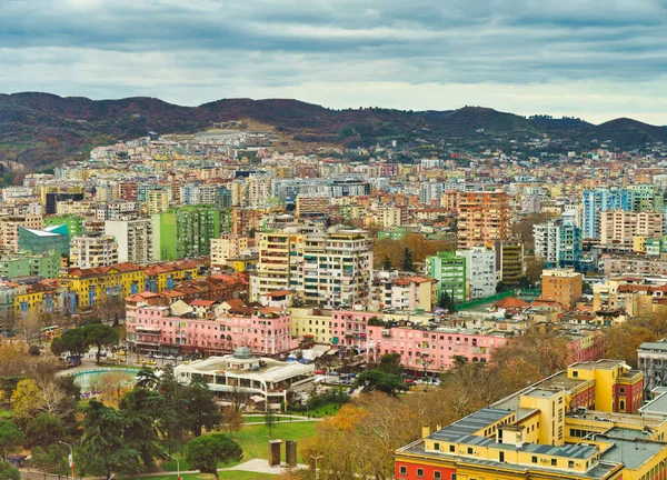 Тирані Албанія Грудень 2017 Центральній Площі Тирани — стокове фото