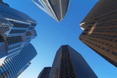 New York panorama güneşli çatı üzerinden