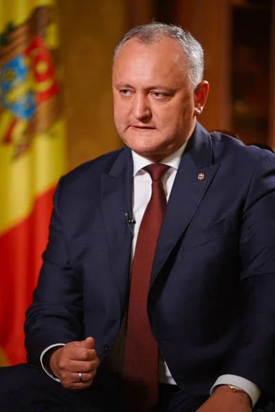 Moskau Russland 2018 Präsident Der Republik Moldau Igor Dodon Während — Stockfoto