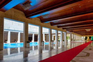 Brunei Sultanı 'nın sarayının içi.