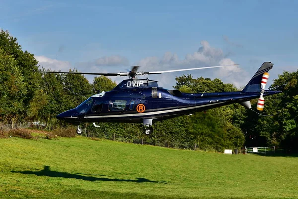 Farleigh Hungerford September 2017 Helicopter Takes Farmland Field — Stock Photo, Image