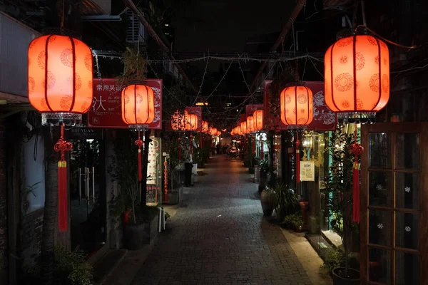 Çin Şehrindeki Çin Fenerleri — Stok fotoğraf