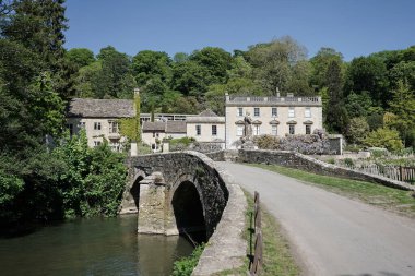 Lucerne şehrindeki köprünün manzarası, İsviçre