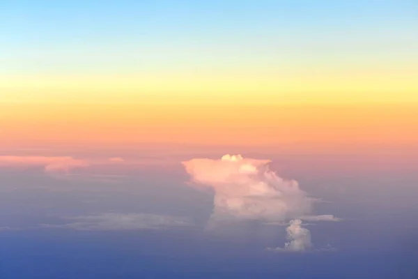 Vista Aérea Desde Ventana Del Avión — Foto de Stock