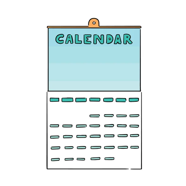 Vector Set Calendar — Stock Vector