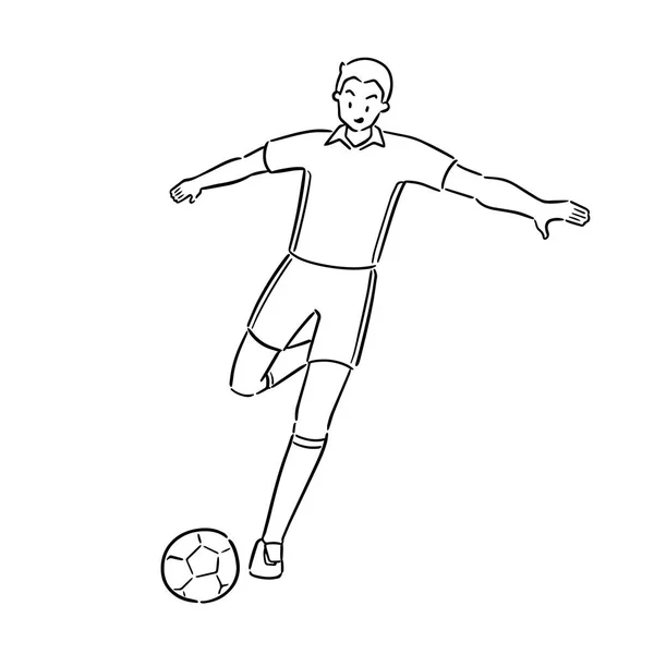 Vecteur Joueur Football — Image vectorielle