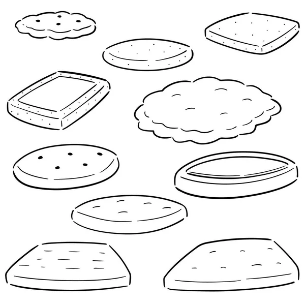 Kurabiye ve bisküvi vektör kümesi