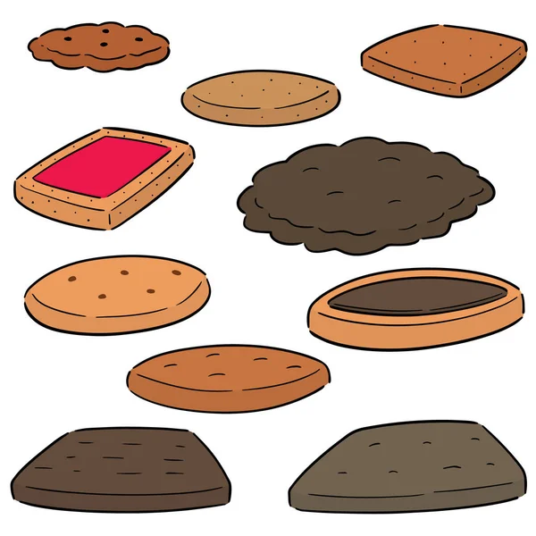 Kurabiye ve bisküvi vektör kümesi