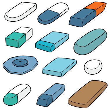 vektör silgi kümesi