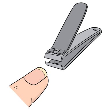 tırnak makası vektör