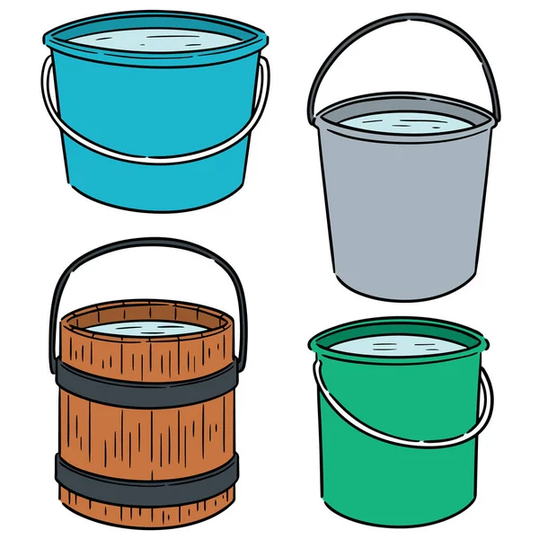 vektör su kovaları kümesi