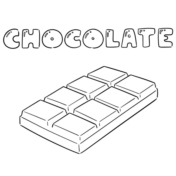 Vektor Set Von Schokolade — Stockvektor