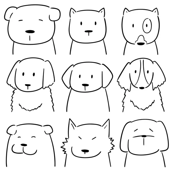 Jeu Vectoriel Chien — Image vectorielle