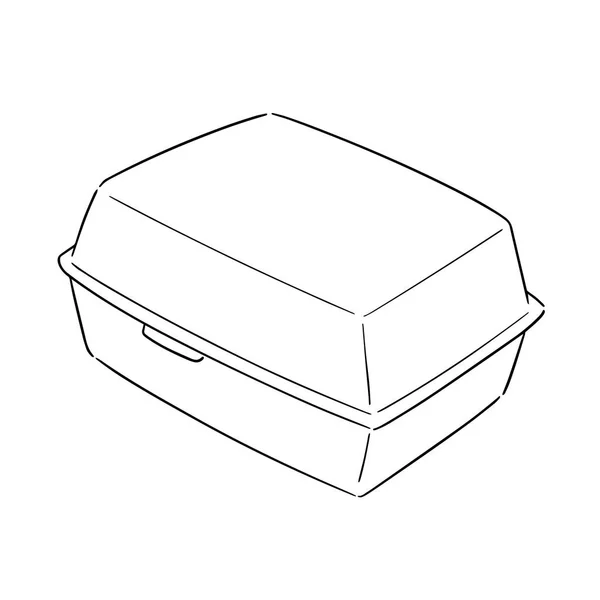 Vector Foam Box — Stock Vector