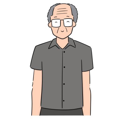 vektör yaşlı adam