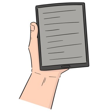 vektör e-kitap okuyucu
