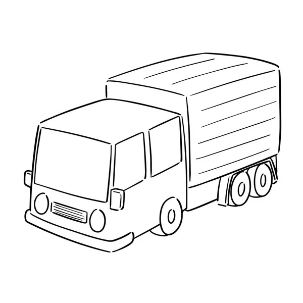 Conjunto Vetorial Caminhão — Vetor de Stock