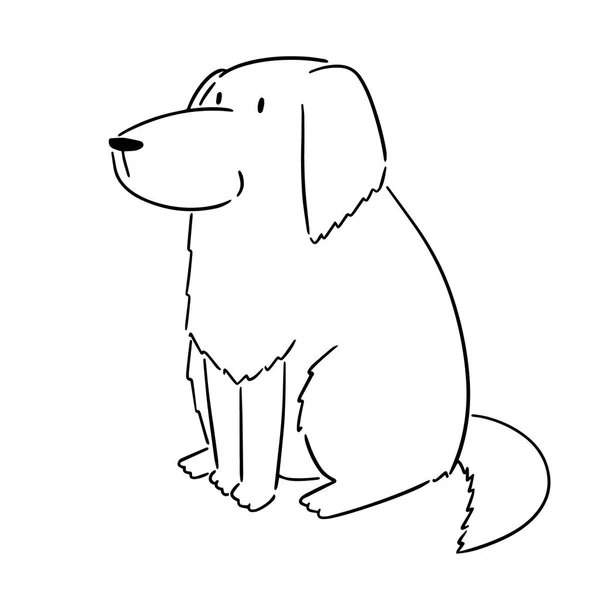 Vector Câine Retriever Aur — Vector de stoc