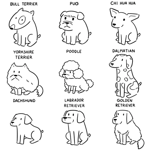 vektör köpek kümesi