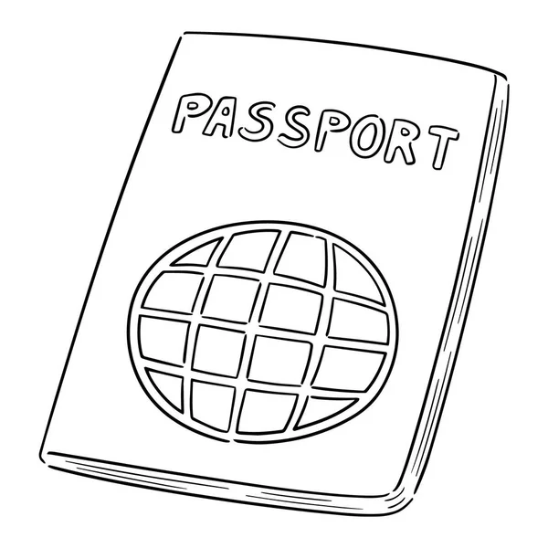 パスポートのベクトルを設定 — ストックベクタ