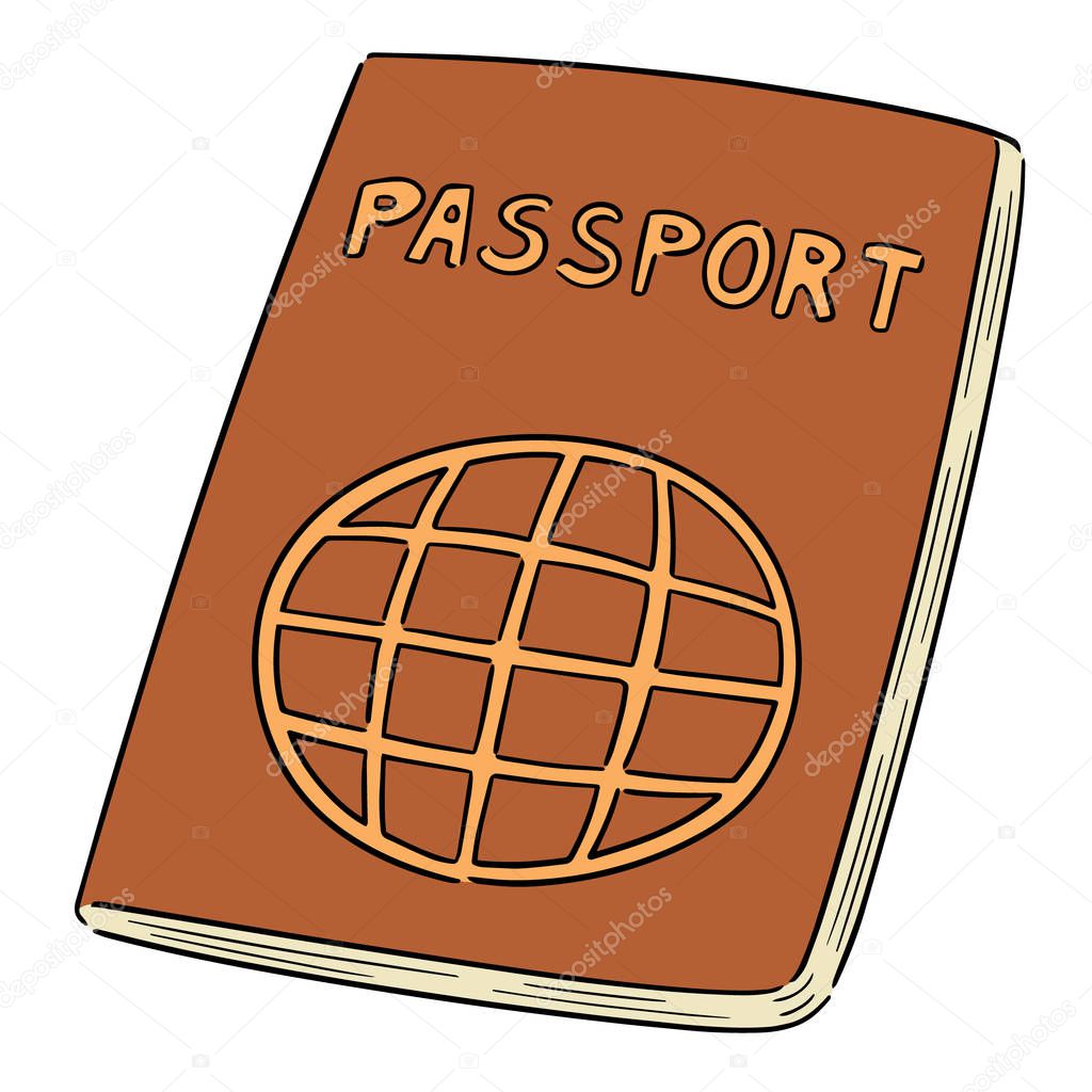 vector set of passport