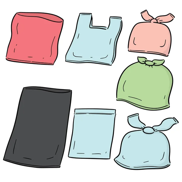 向量集的塑料袋 — 图库矢量图片