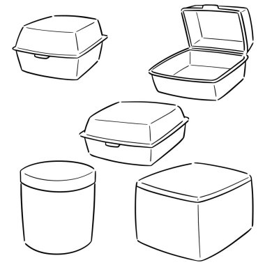 köpük konteyner vektör kümesi