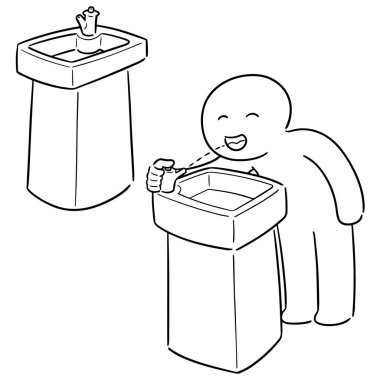 içme suyu Çeşmesi vektör kümesi