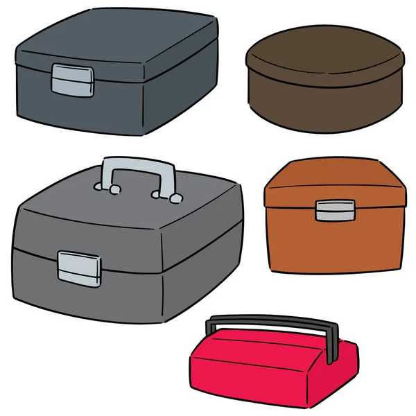 Vector Conjunto Caja Herramientas — Vector de stock