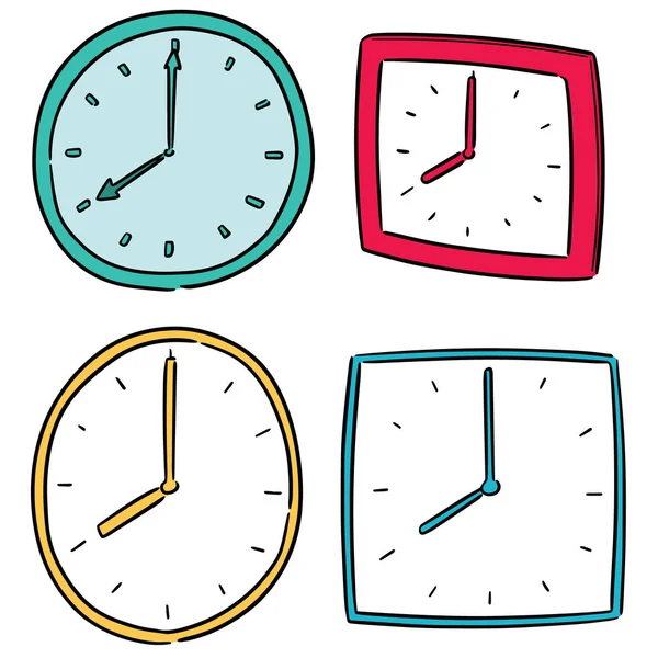 Vector Conjunto Reloj — Vector de stock