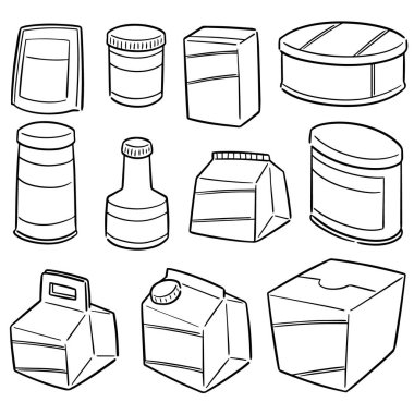 vektör set paketleme