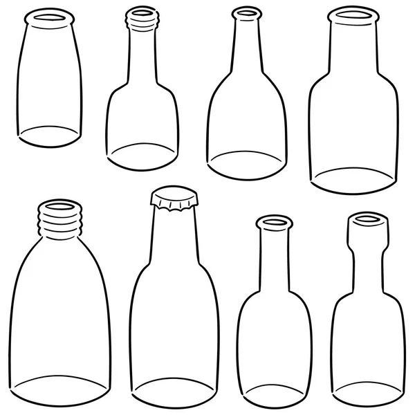 Vector Conjunto Botella — Archivo Imágenes Vectoriales