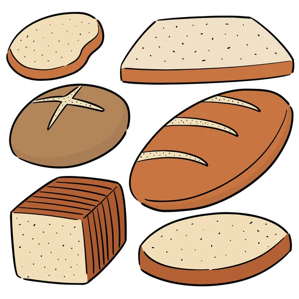 Vektor Set Von Brot — Stockvektor