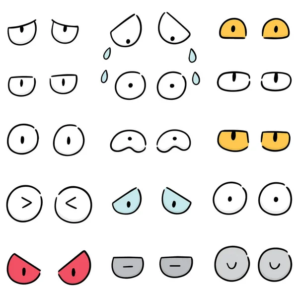 向量集的眼睛 — 图库矢量图片