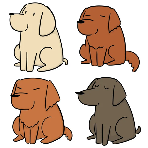 Vectorset Van Hond — Stockvector