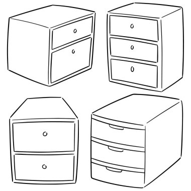 çekmece vektör kümesi