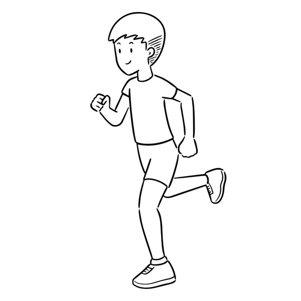 Vector Del Hombre Corriendo — Vector de stock