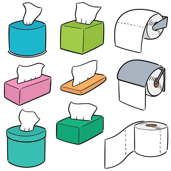 Vector Set Tissue Papers — Stock Vector