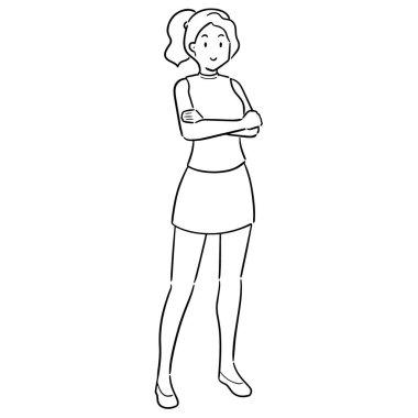 kadın vektör kümesi